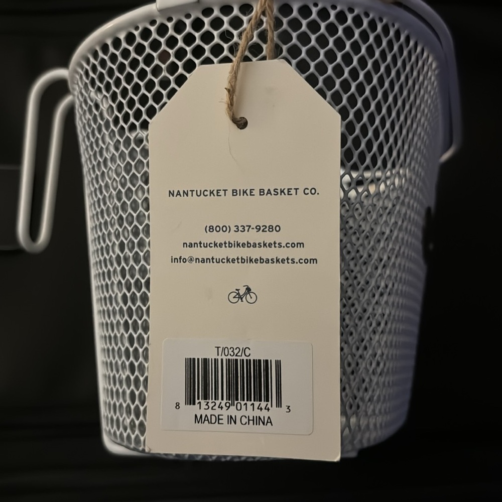 Nantucket bike basket for children’s bicycle new with tags - Picture 6 of 11